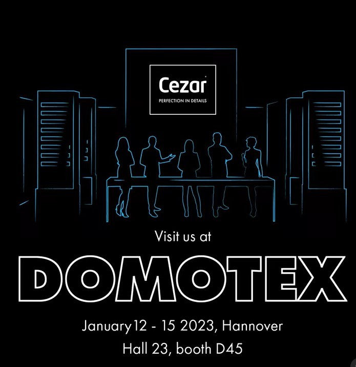 Cezar na targach Domotex 2023 w Niemczech