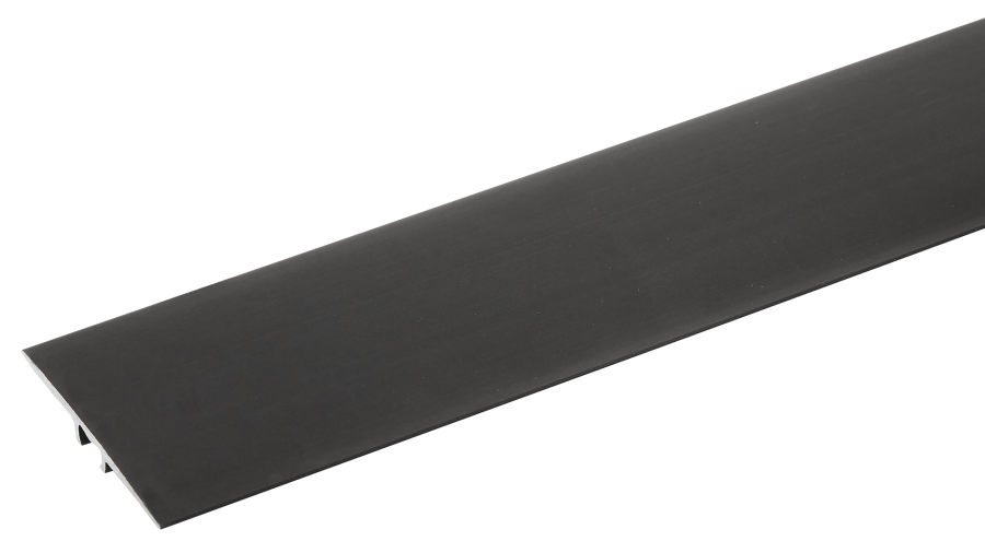 AL protective strip, flat insert, 35mm, L= 1.86m, Black