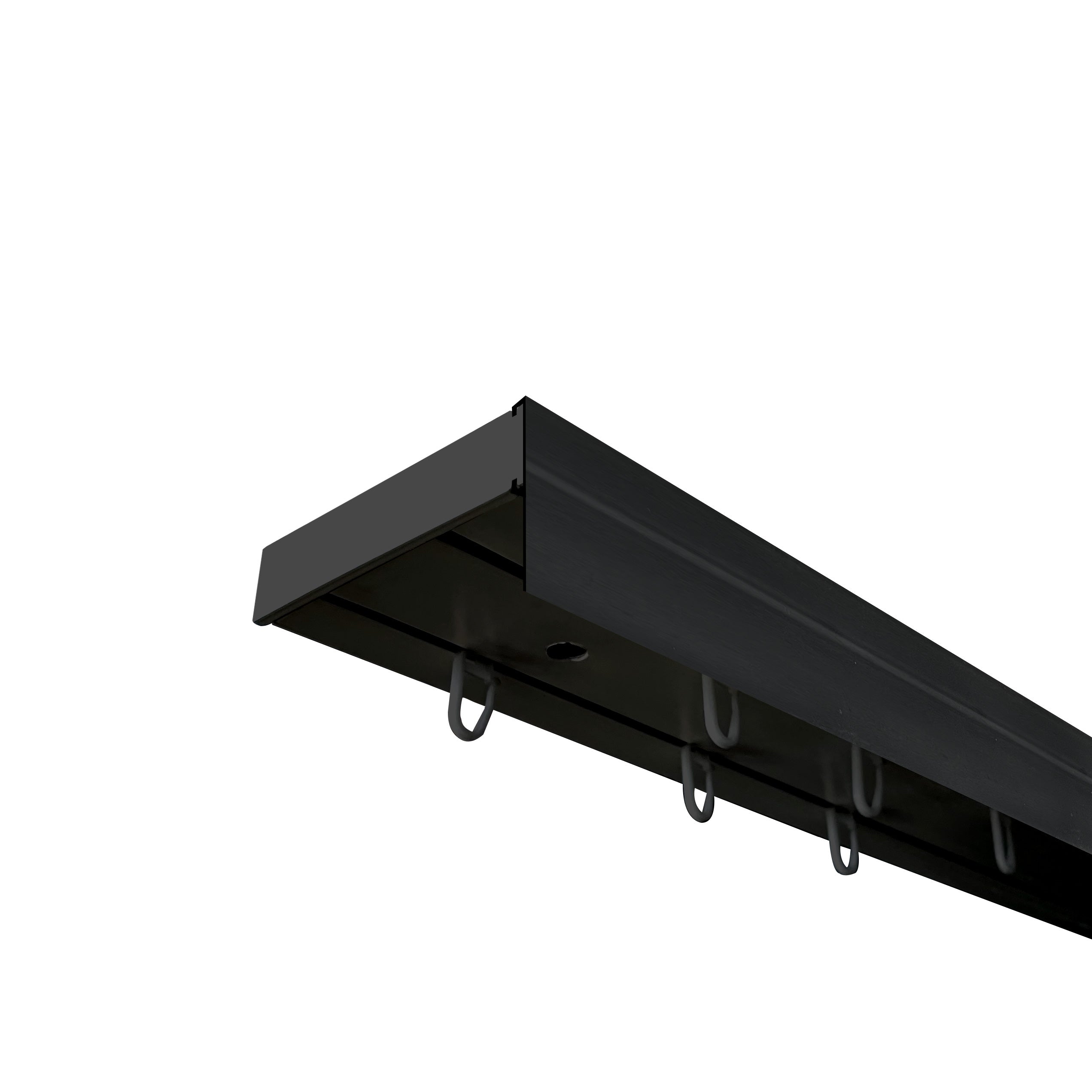 Maskownica PVC do szyny PROLINE 50x3000mm Cezar Czarny RAL9005