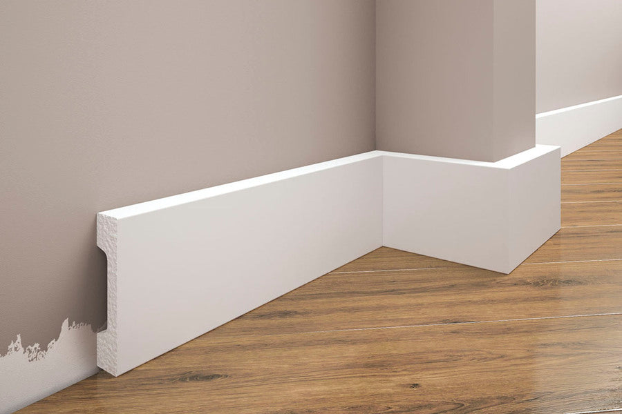 LPC-23 skirting board 69.7x15.8mm Cezar Champagne Brushed Gloss 2.44m