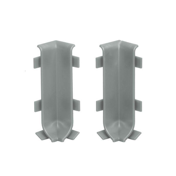 Internal corner for skirting board 59mm 1 set = 2 pcs Cezar Platyna El-Poler Brushed Gloss