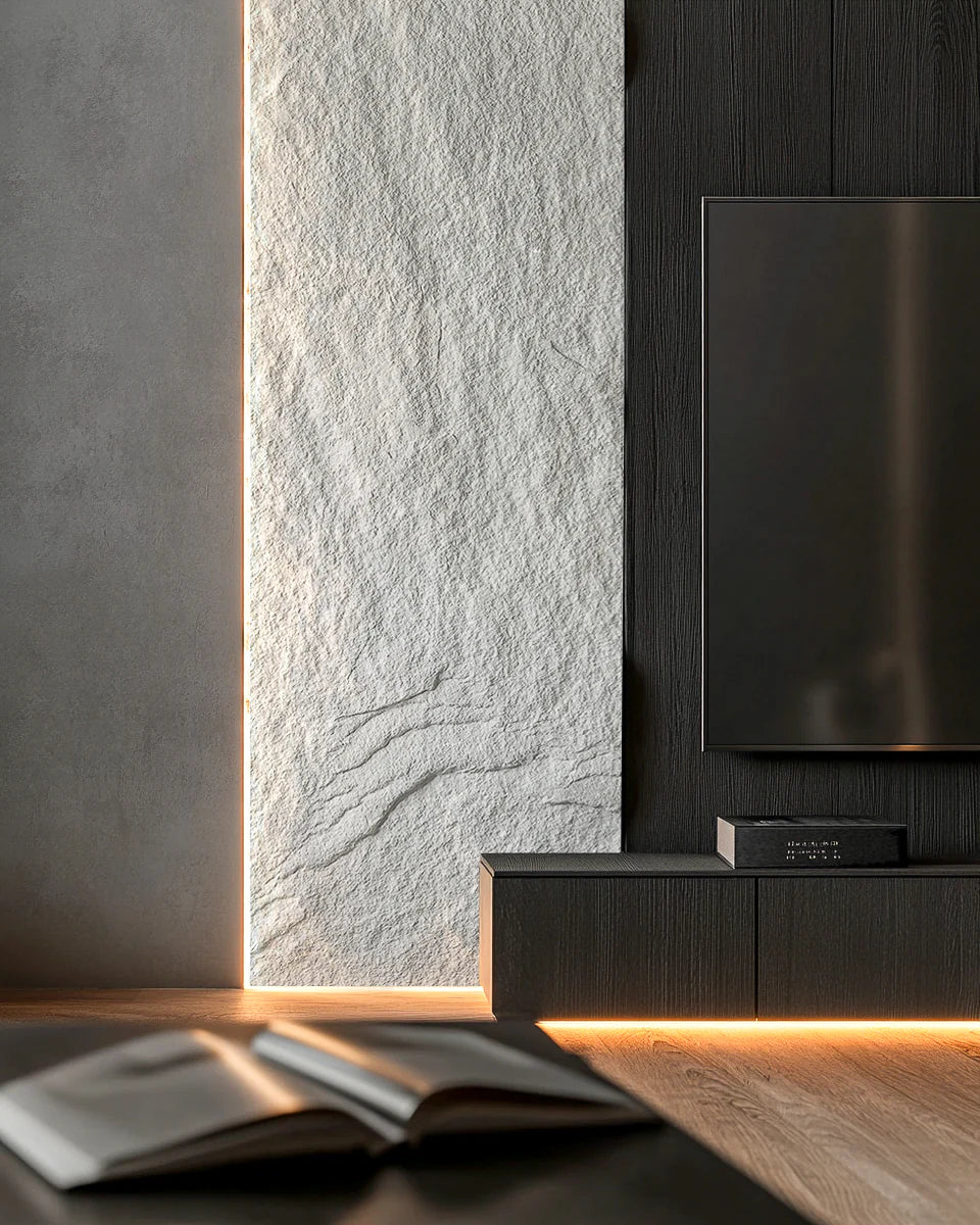 Panel ścienny SANTERO-H1 800x40mm Cezar Biały Mat 2,60m