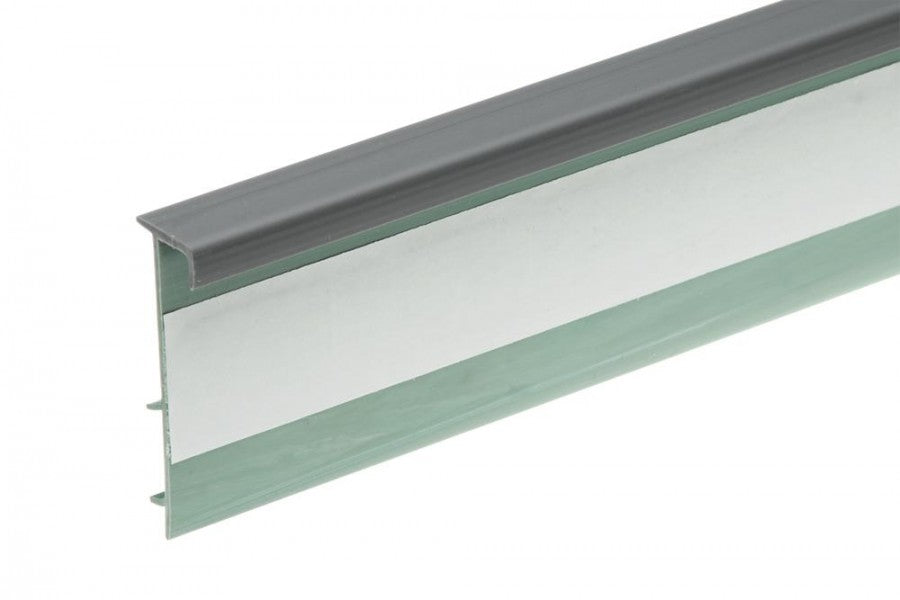 Listwa dywanowa ożebrowana PVC Cezar Szary Ciemny Mat 2,50m