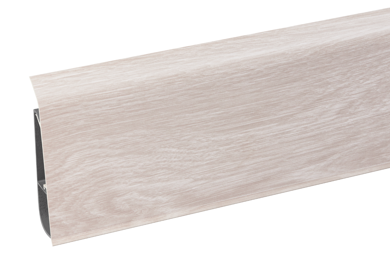 Listwa przypodłogowa PVC SOFTline 22,5x75mm Cezar Jesion Santiago Mat 2,20m