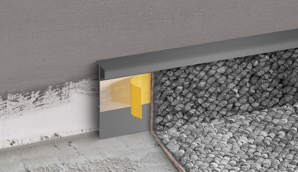 Narożnik zewnętrzny do listwy dywanowej ożebrowanej Cezar Brąz Czekoladowy RAL8019 Mat