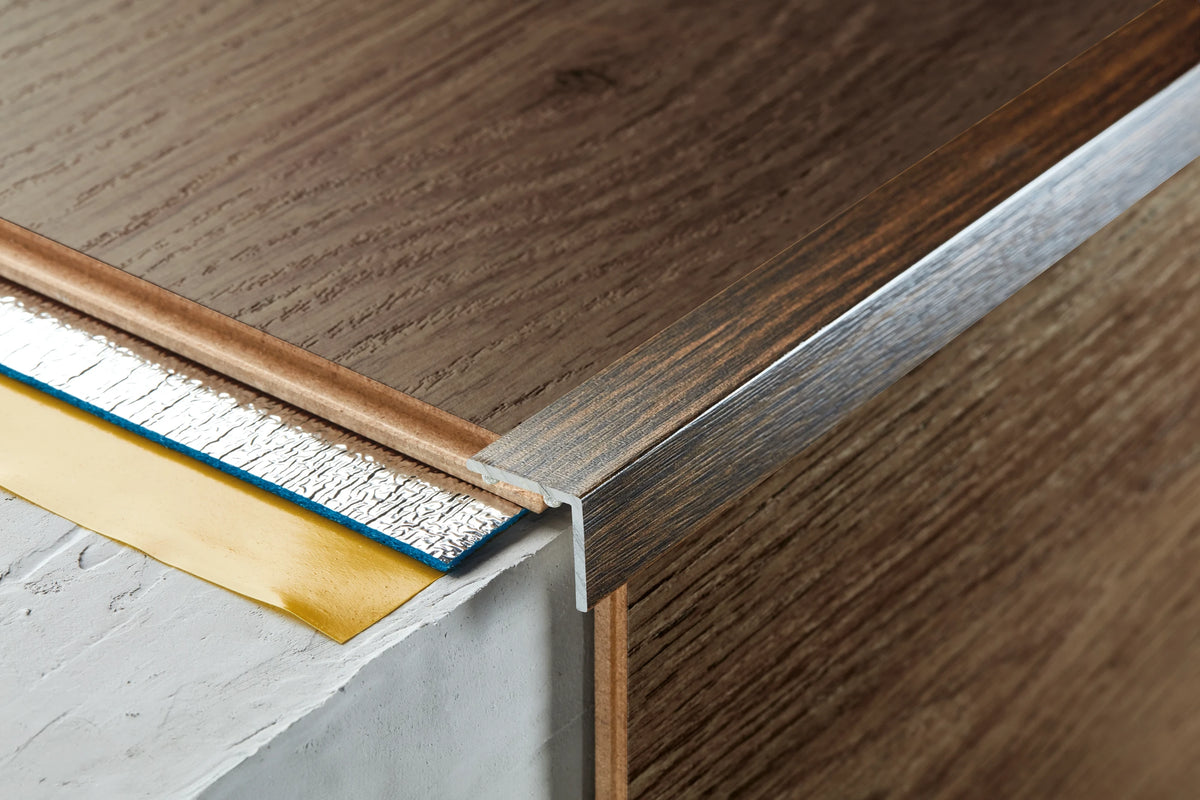 Aluminum corner stair profile 20x20mm Cezar Silver Matt 2.50m