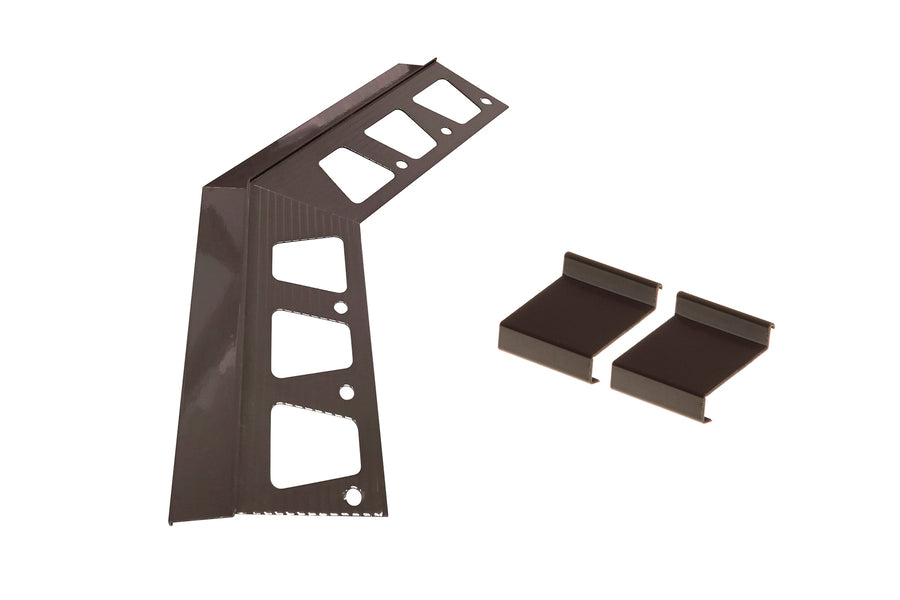 Zestaw zakończeń do OKAP100 NZ135+LL2 Cezar Brąz Czekoladowy RAL8019 Połysk