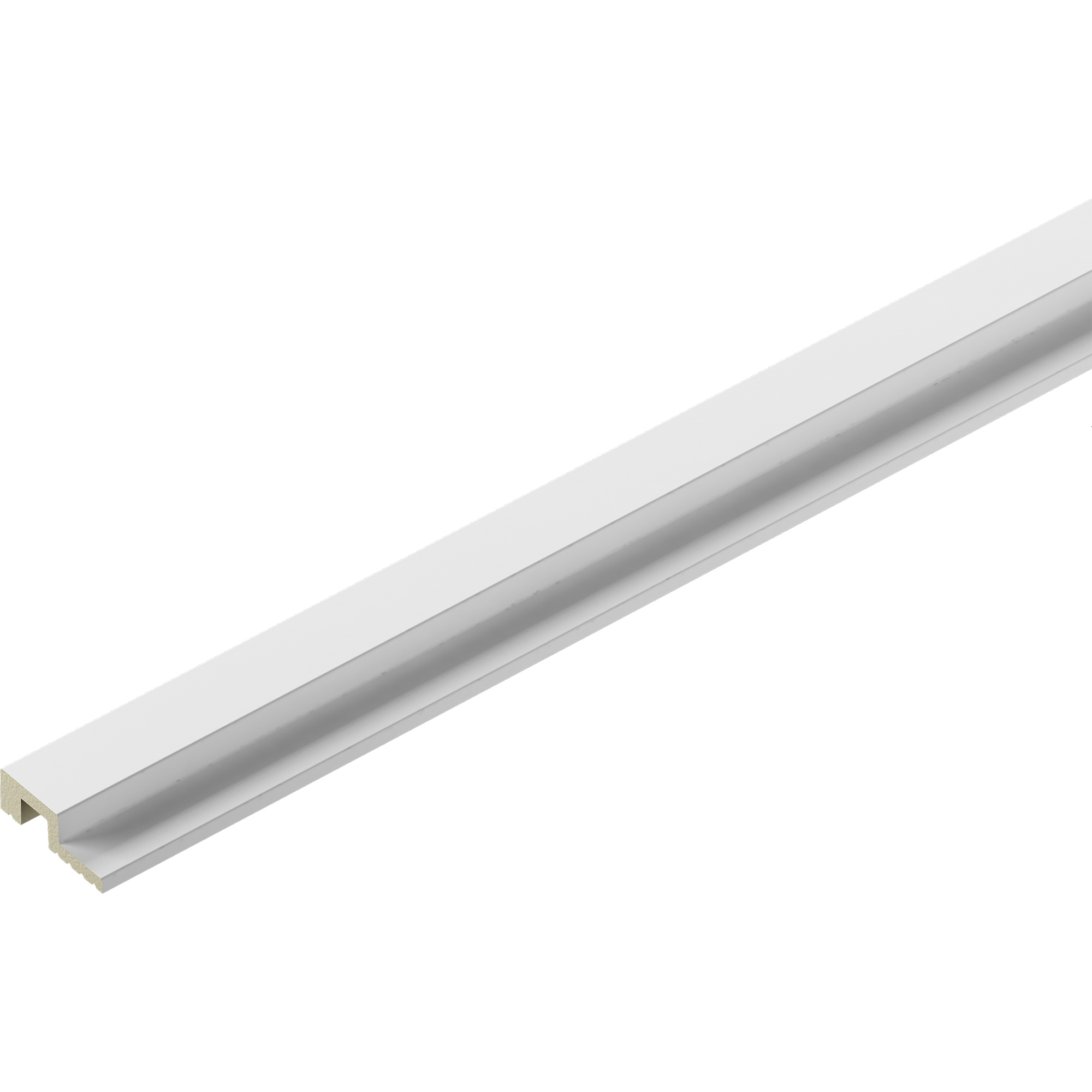 Listwa zakończeniowa do panelu ściennego THALIA01 30,5x12mm Cezar Biały mat 2,80m