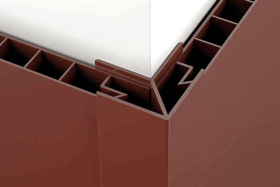 Listwa kątowa zewnętrzna do boazerii PVC Cezar Grafitowy RAL7024 Mat 3m