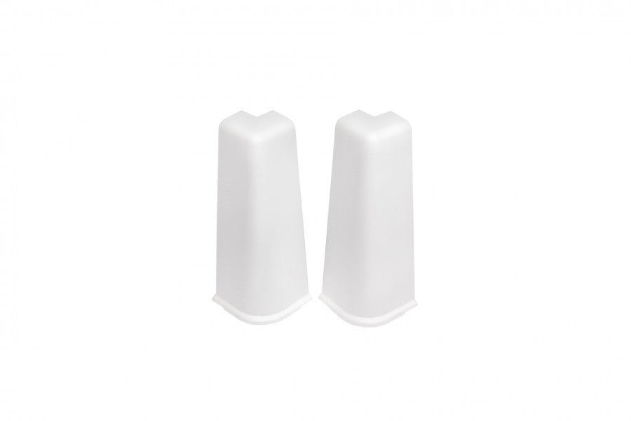 Narożnik zewnętrzny do listwy przypodłogowej Hi Line 23,4x75mm 1kpl=2szt Cezar Biały RAL9003 Połysk