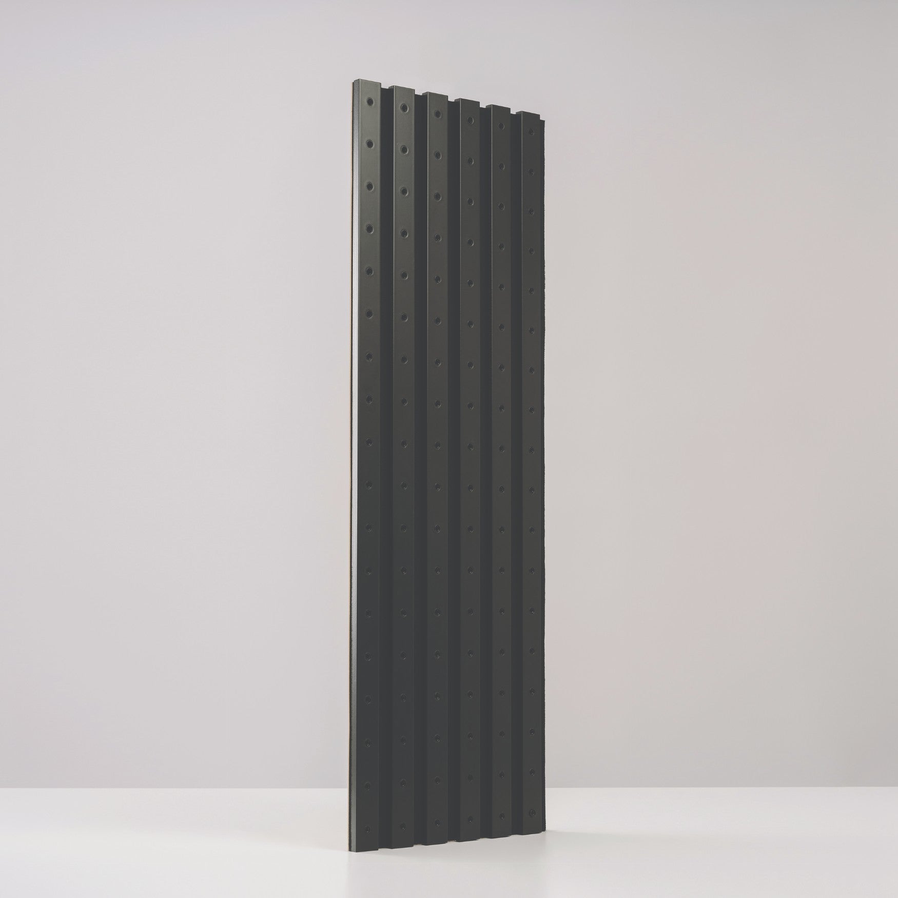 CLICKform panel bazowy 384mm + 6x lamel z gniazd. MURSO Biały RAL9003 Mat 1,15m