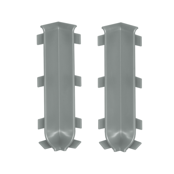 Internal corner for skirting board 80mm 1 set = 2 pcs Cezar Platyna El-Poler Brushed Gloss
