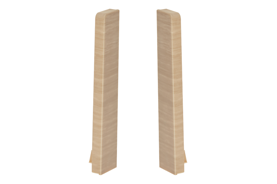 End caps for MASTERLINE skirting board 13x80mm 1 set = 2 pcs (L+R) Cezar Siena Matt