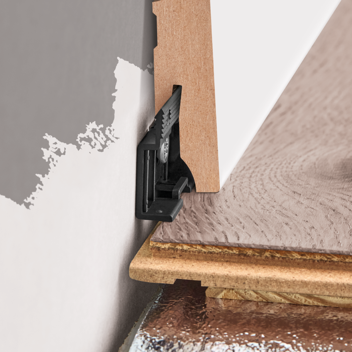 Listwa przypodłogowa MDF 80x13mm Cezar Greywick półmat 2,20m