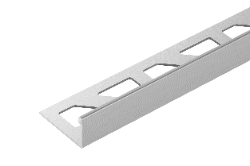 Угловой профиль для плитки из нержавеющей стали 10 мм x 24 мм, Cezar Steel Brushed 2B grind 240 2,50 м