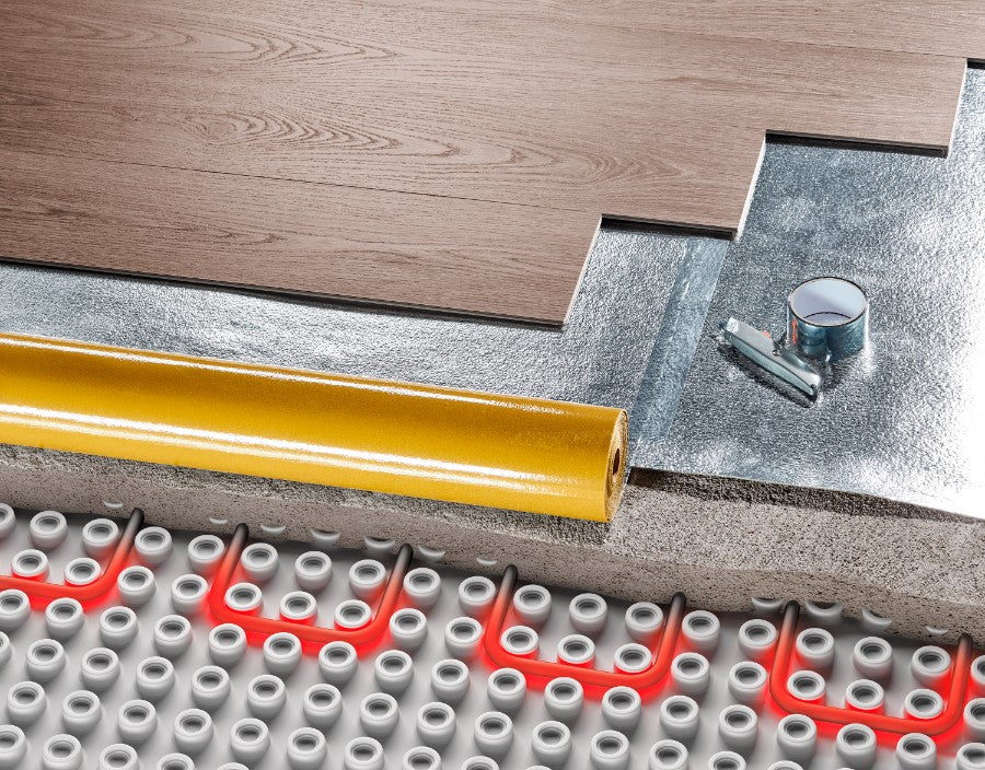 Underlay for panels, roll 1x7m = 7m2, 1.9mm thick, Cezar Silver