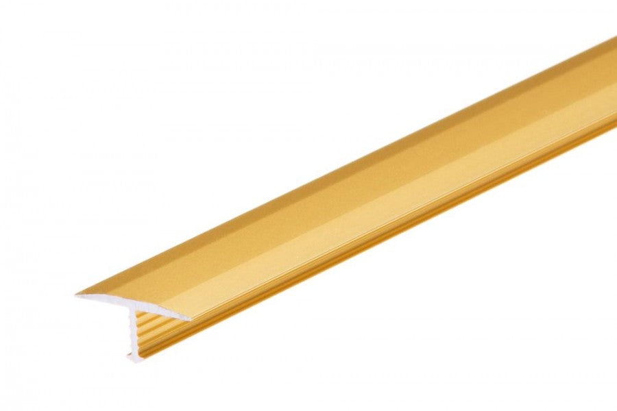 Profil fugowy aluminiowy łączący 18mm Cezar Złoty Mat 2,50m