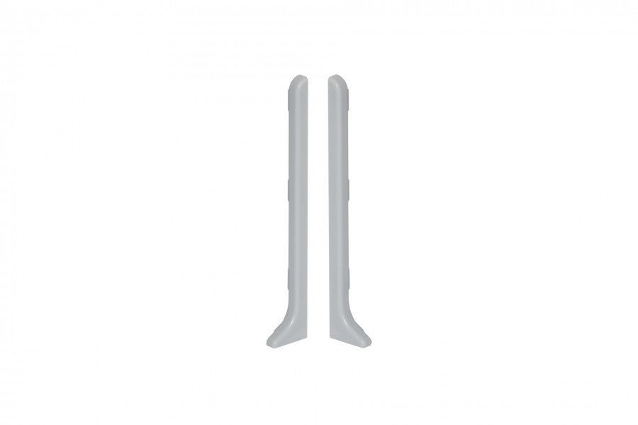 End caps for skirting board 80mm 1 set = 2 pcs (L+R) Cezar Light Gray RAL7035 Matt
