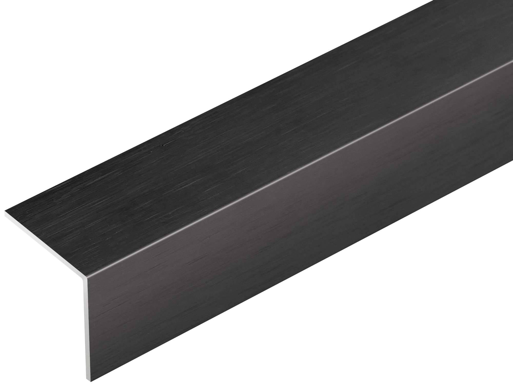 Kątownik aluminiowy 10x10x1mm CEZAR Czarny Szczotkowany mat 2,50m