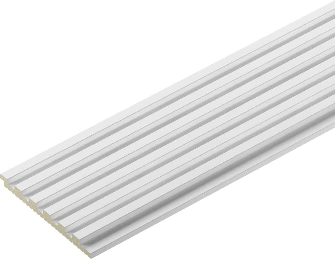 Panel ścienny THALIA01 151x12mm Cezar Biały mat 2,80m