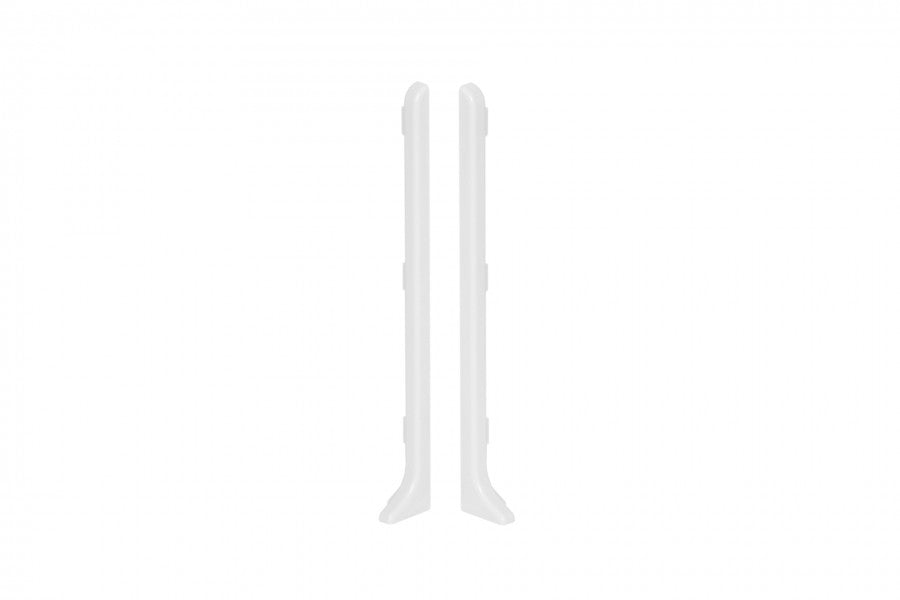 Zaślepki do listwy przypodłogowej 100mm 1kpl=2szt(L+P) Cezar Biały RAL9003 Mat