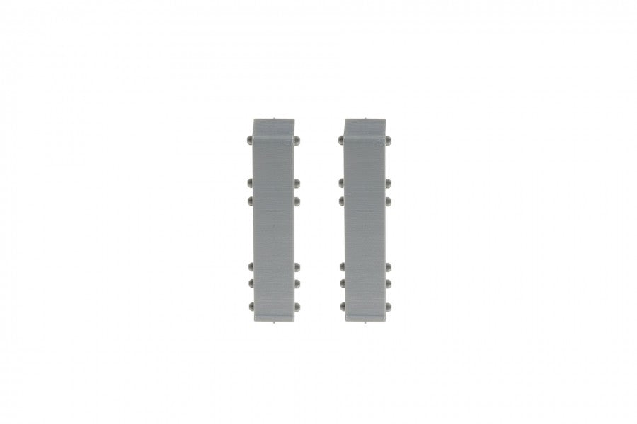 Łącznik do listwy przypodłogowej Hi Line 23,4x75mm 1kpl=2szt Cezar Aluminium szczotkowane Mat