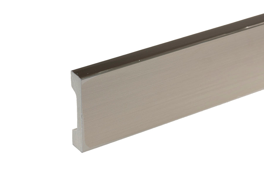 LPC-23 skirting board 69.7x15.8mm Cezar Champagne Brushed Gloss 2.44m