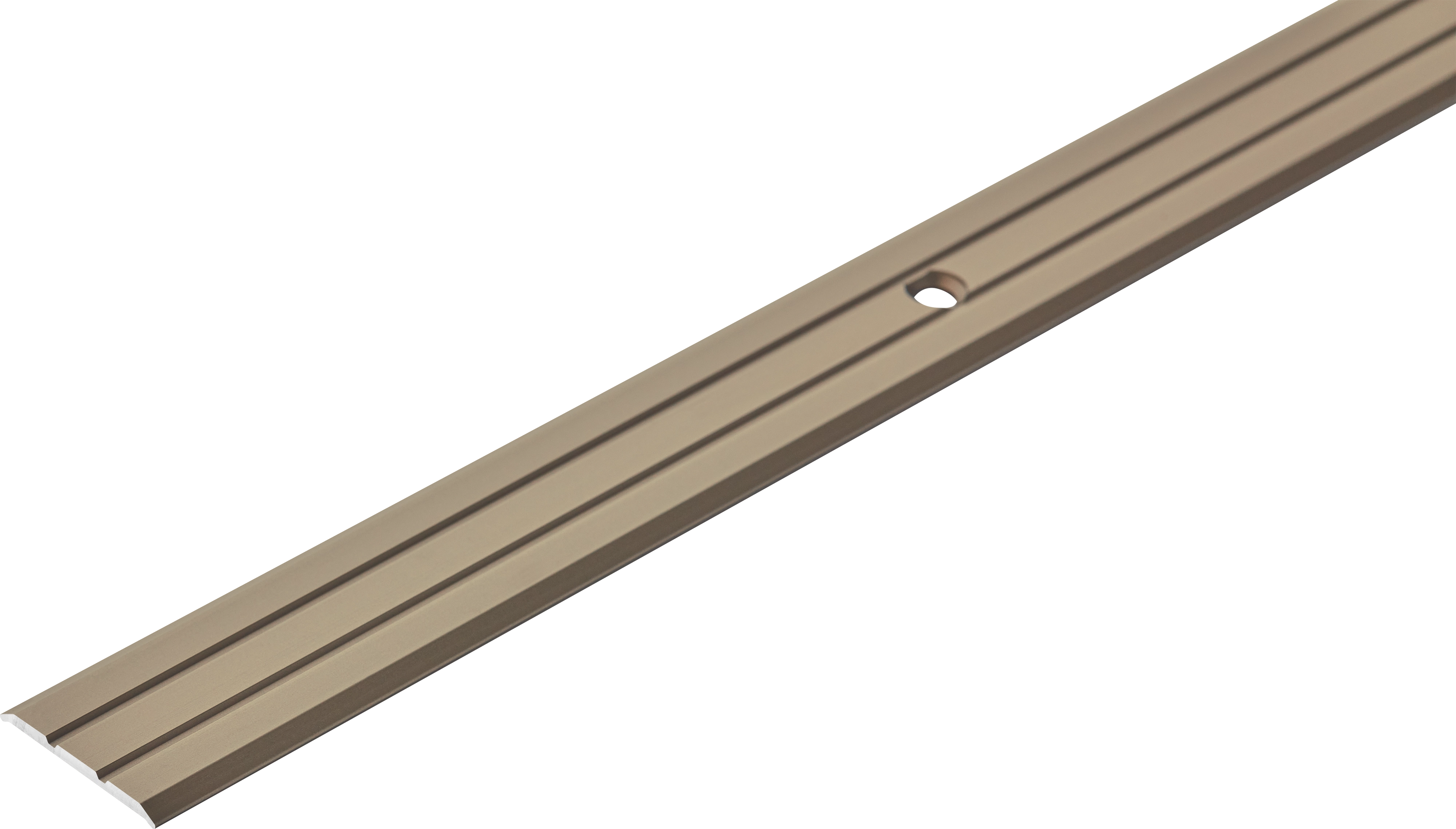 Profil progowy płaski aluminiowy 25mm Cezar Szampan Mat 0,90m