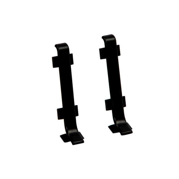 Connector for skirting board 59mm 1 set = 2 pcs Cezar Black RAL9005 Matt