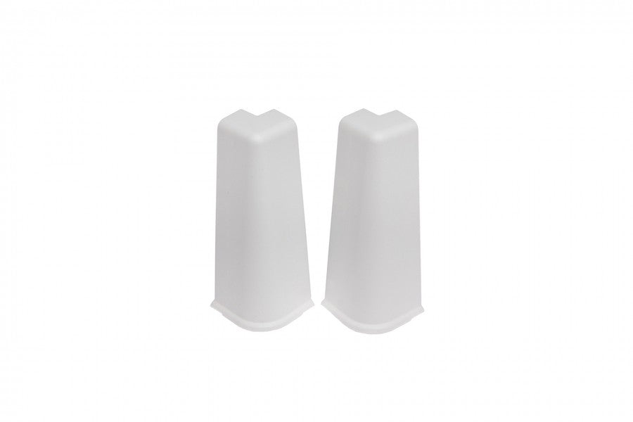 Narożnik zewnętrzny do listwy przypodłogowej Hi Line 23,4x75mm 1kpl=2szt Cezar Biały RAL9003 Mat