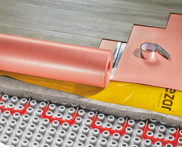 Podkład pod panele rolka 1,1x15m=16,5m2 gr. 2,0mm Cezar Pomarańczowy