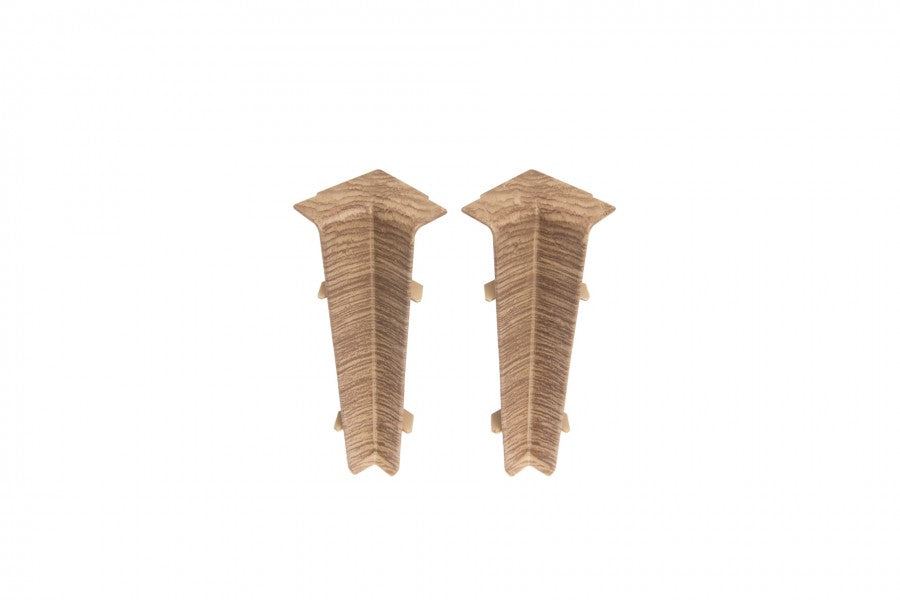 Narożnik wewnętrzny do listwy przypodłogowej Hi Line 23,4x75mm 1kpl=2szt Cezar Dąb Newada Mat