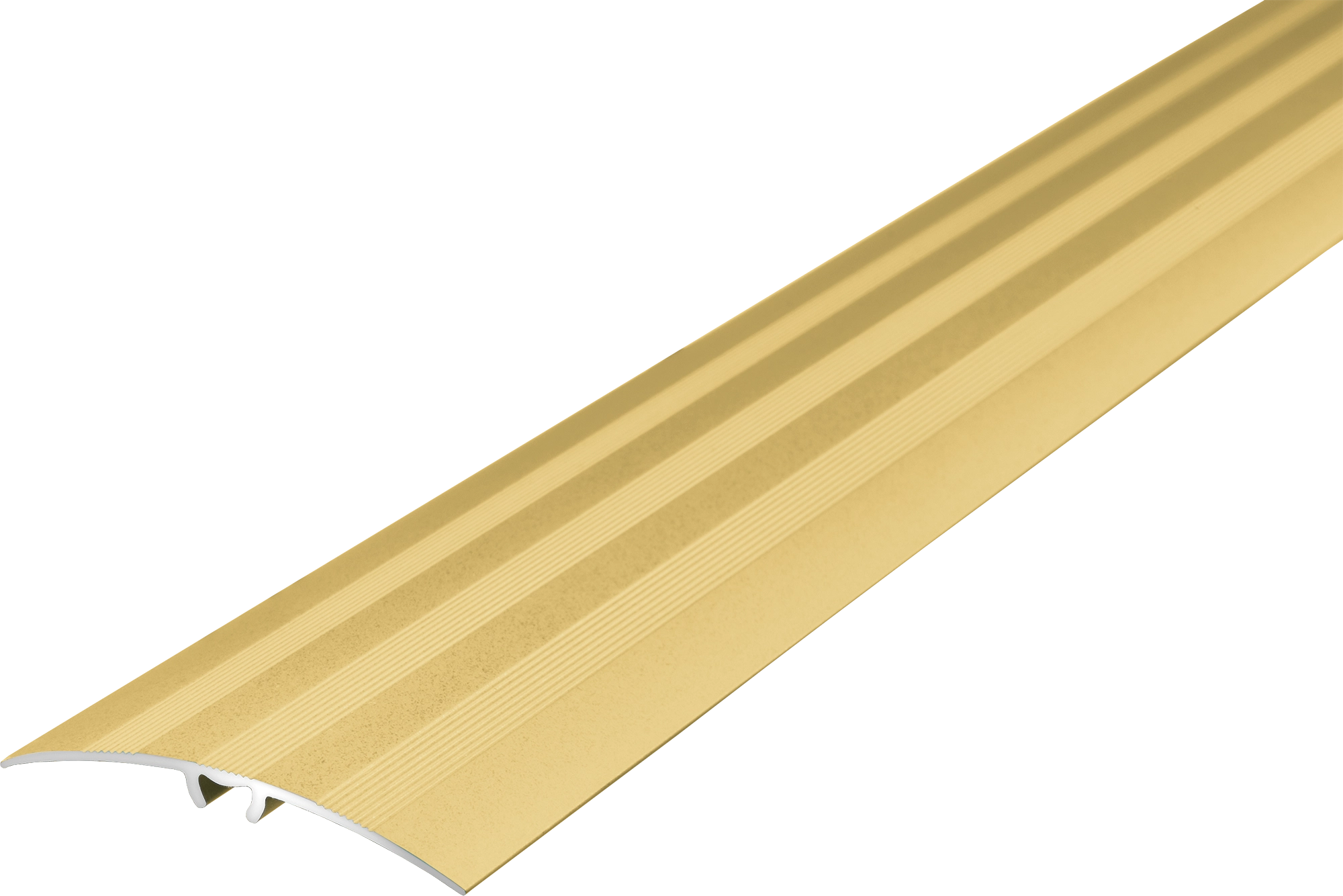Aluminum threshold profile with groove 47mm 5in1 Cezar Gold Matt 0.93m