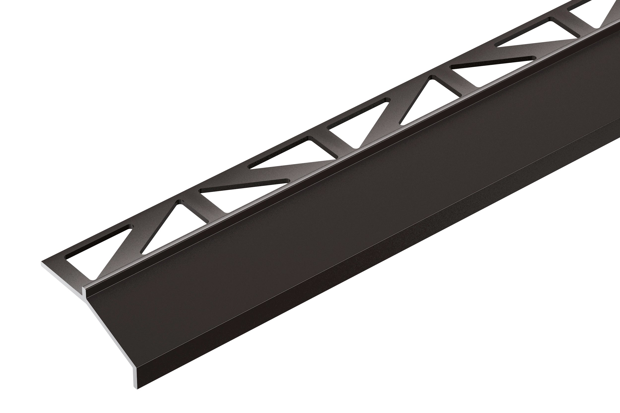 Profil do glazury aluminiowy okapowy Cezar Brązowy Mat 2,50m