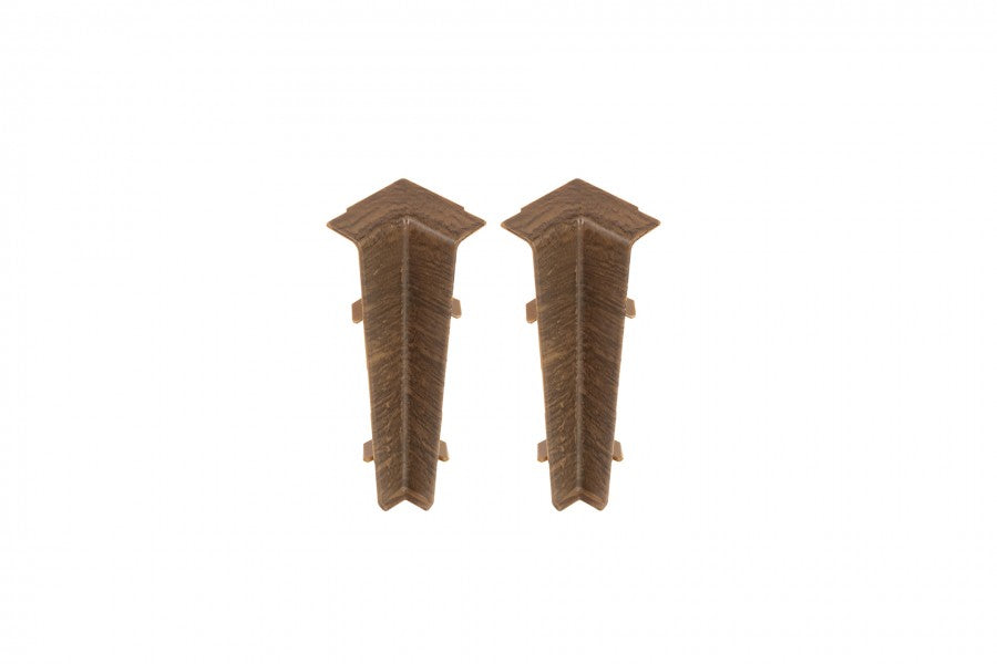 Narożnik wewnętrzny do listwy przypodłogowej Hi Line 23,4x75mm 1kpl=2szt Cezar Orzech Blues Mat