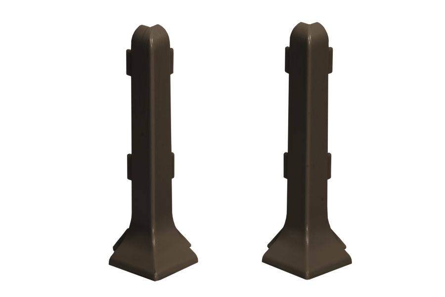 External corner for skirting board 59mm 1 set = 2 pcs Cezar Kawa El-Poler Brushed Gloss