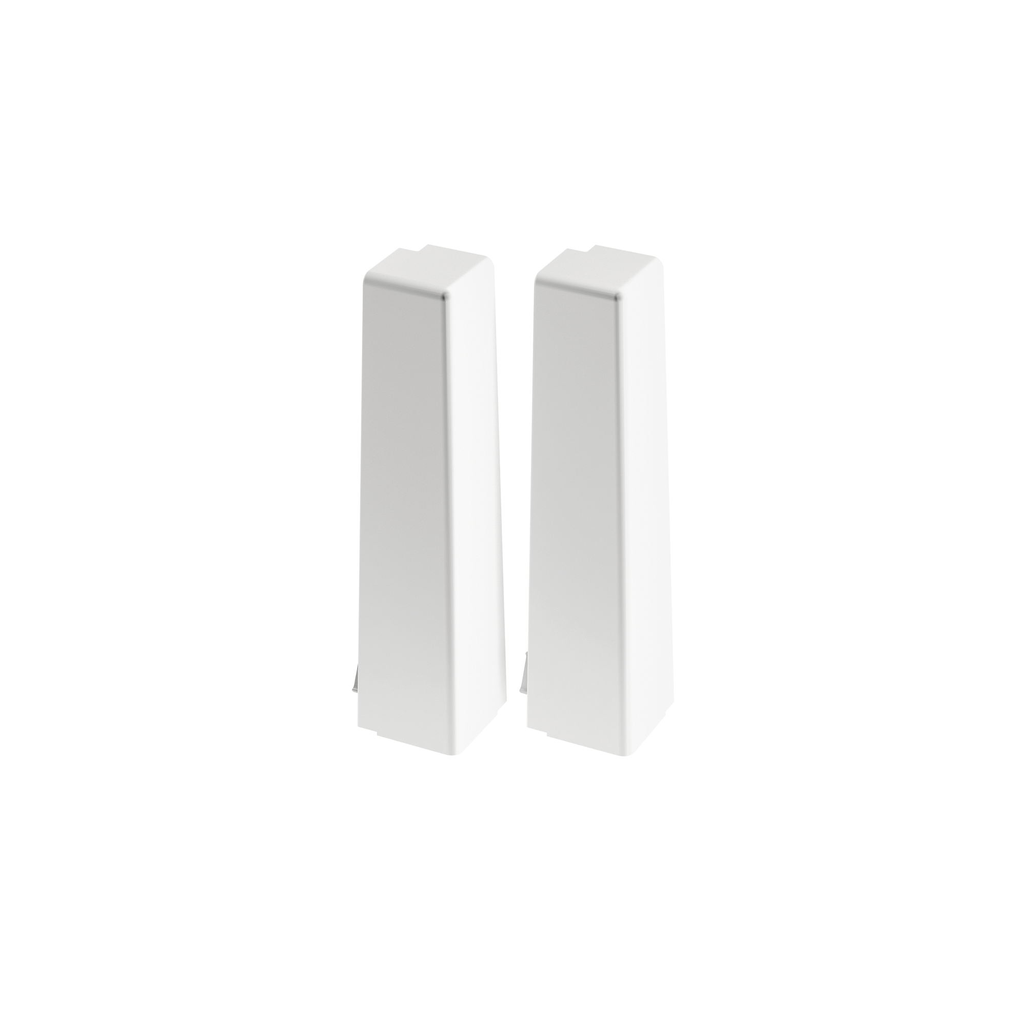 Narożnik zewnętrzny do listwy przypodłogowej MASTERLINE 17,2X81,5mm 1kpl=2szt Cezar Biały RAL9003 Mat