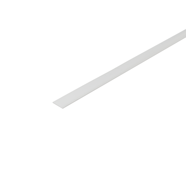 Sztanga płaska PVC 25x1,5mm Cezar Biały RAL9003 Mat 1m