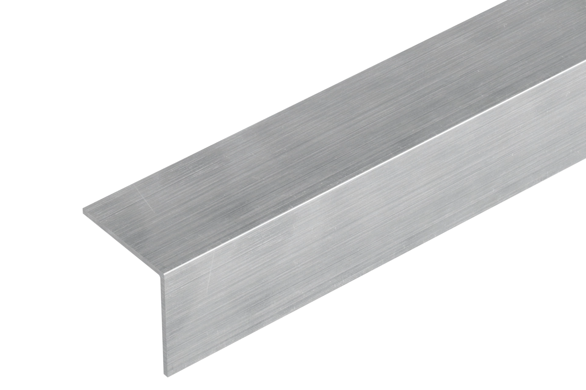 Kątownik PVC 20x20x1,1mm Cezar Srebrny Szczotkowany Połysk 2m