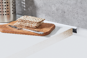 Universal PVC masking profile 9.5x25x1mm Cezar Black RAL9005 4.20m