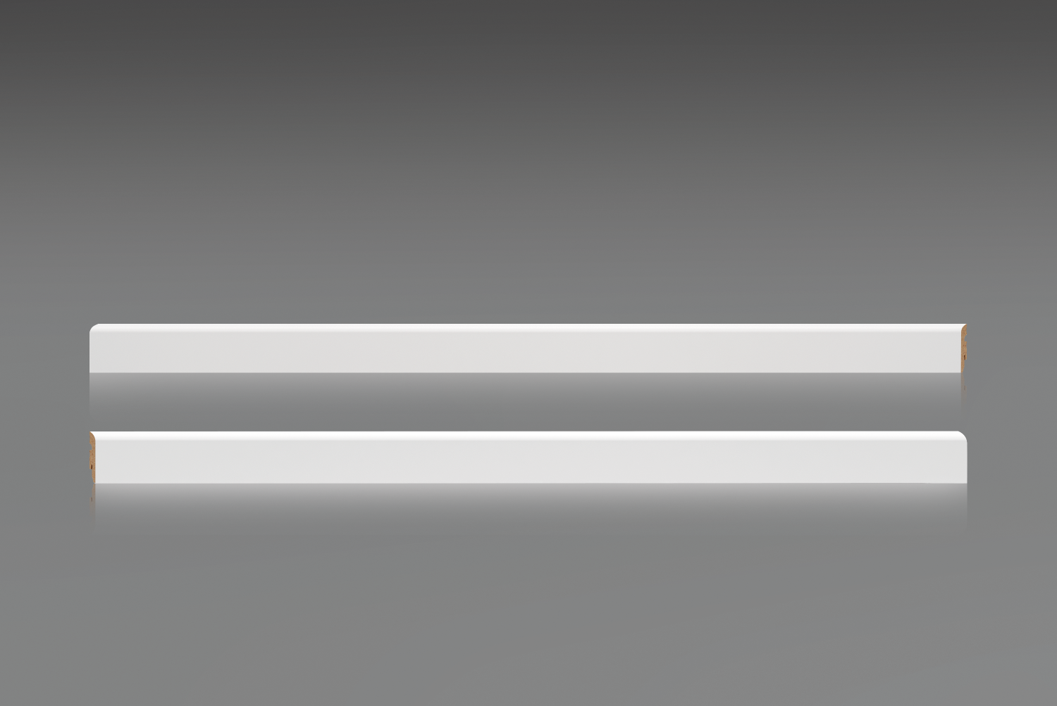 Listwa przypodłogowa MDF 80x13mm 1kpl=2szt(zacięcie 45 stx2) Cezar Biały RAL9003 półmat 2,20m