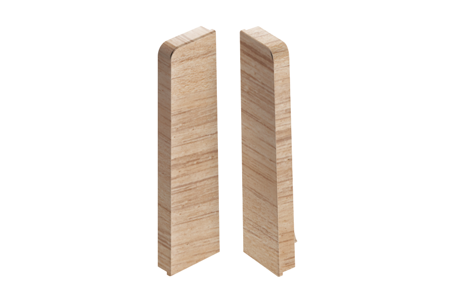 End caps for MASTERLINE skirting board 15x60mm 1 set = 2 pcs (L+R) Cezar Kroton Mat