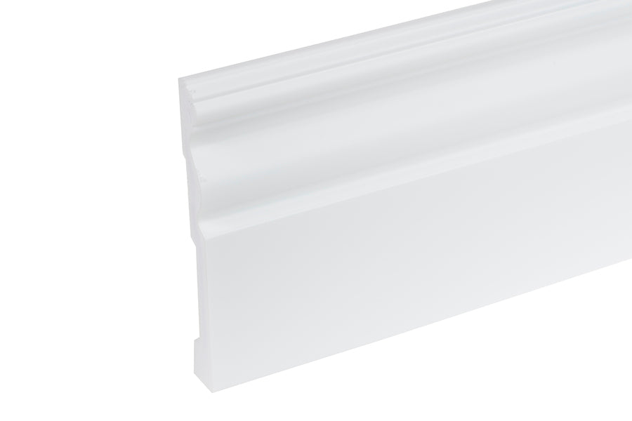 Listwa przypodłogowa LPC-09 119x15mm Cezar Biały RAL9003 Połysk 2,44m