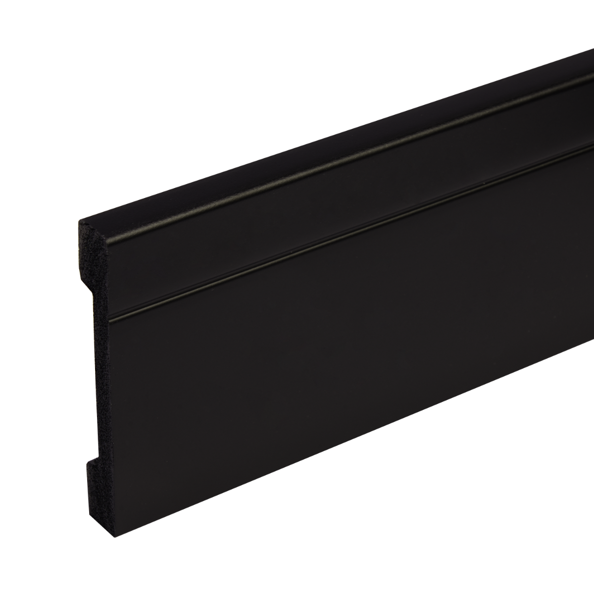 Listwa przypodłogowa 108x15,9mm LPC-20 Creativa by Cezar Czarny RAL9005 mat 2,44m