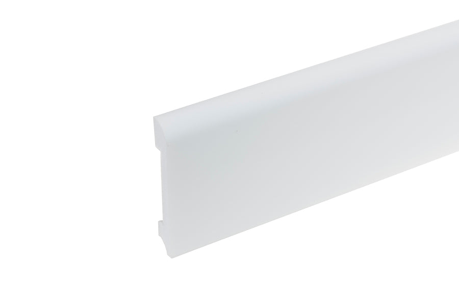 LPC-11 skirting board 78x13mm Cezar White RAL9003 Gloss 2.44m
