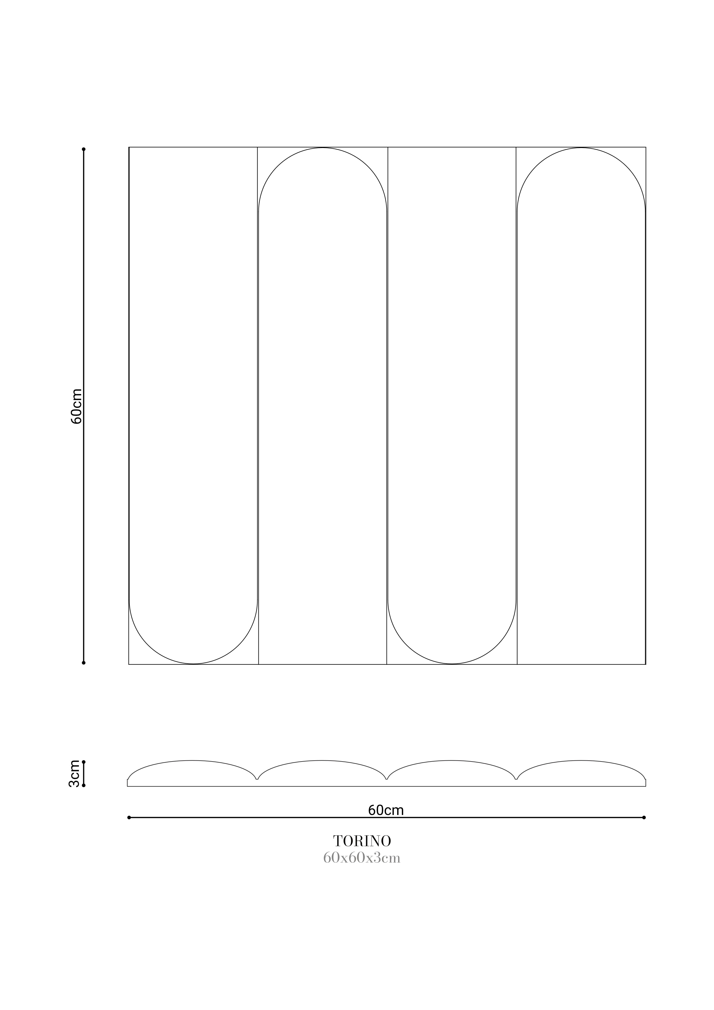 Puresense panel TORINO 600x600x30 MURSO Biały Mat