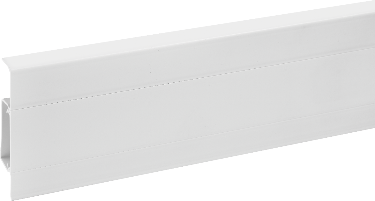 Listwa przypodłogowa PVC Hi Line 23,4x75mm Cezar Biały RAL9003 Mat 2,50m