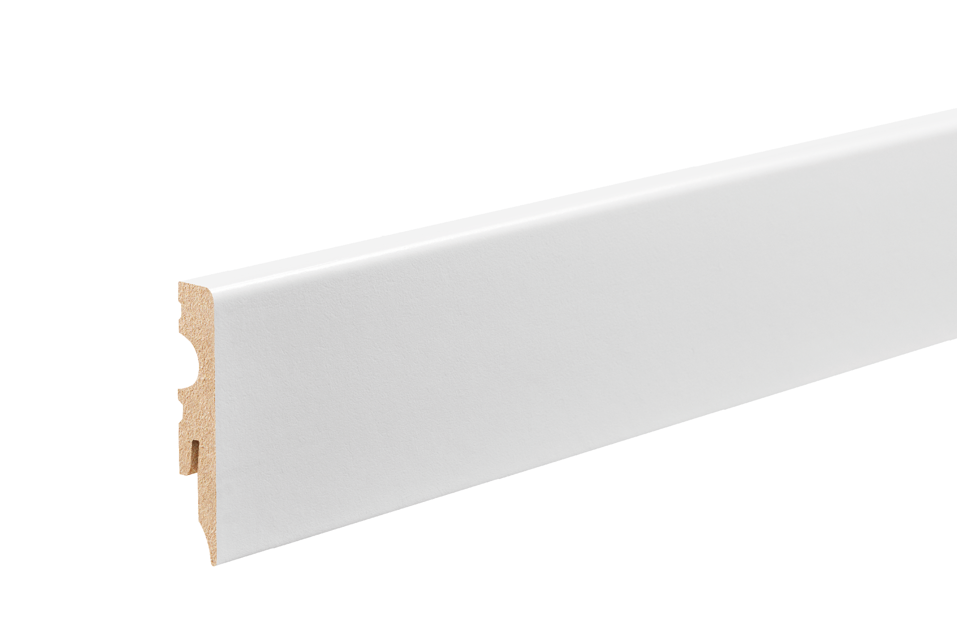 Listwa przypodłogowa kwadratowa MDF 60x11mm Cezar Biały RAL9003 lakier półmat 2,20m