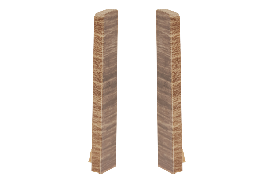 End caps for MASTERLINE skirting board 13x80mm 1 set = 2 pcs (L+R) Cezar Umbra Mat