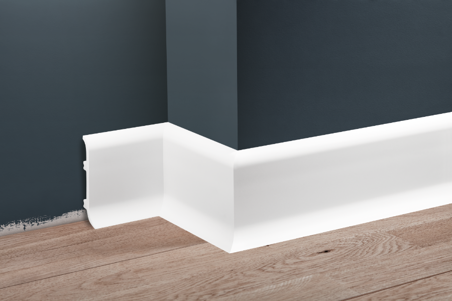 Listwa przypodłogowa LPC-40 100x32mm Cezar Biały Mat 2,44m